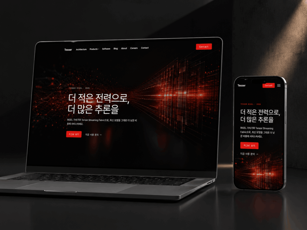 기업형 웹사이트 2026 웹사이트 실제 화면